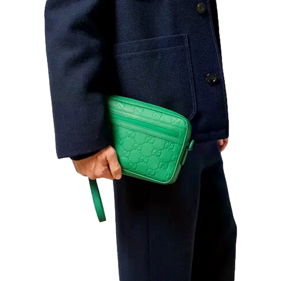 Image 982731_ALTMORE5.jpg, Product 982-731 / Price $2,624.00, Gucci GG Rubber Effect Crossbody Bag in Green from Gucci on TSC.ca's Fashion department