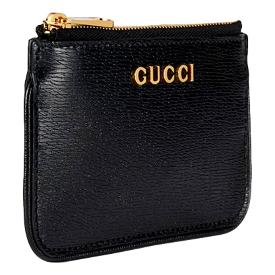 Image 982736_ALTMORE2.jpg, Product 982-736 / Price $787.00, Gucci Zip Key Case Black Leather Card Holder Gold Logo Script from Gucci on TSC.ca's Fashion department
