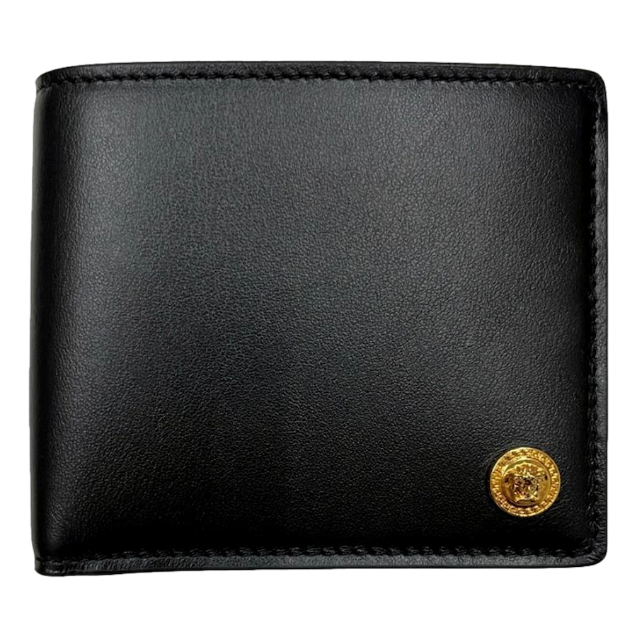 Image 982741.jpg, Product 982-741 / Price $716.00, Versace La Medusa Black Calfskin Leather Bifold Wallet from Versace on TSC.ca's Fashion department