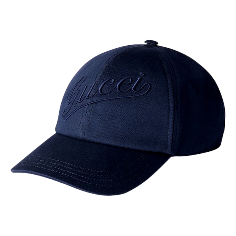 Image 982742.jpg, Product 982-742 / Price $787.00, Gucci Baseball Hat with Embroidery in Navy Blue L from Gucci on TSC.ca's Fashion department