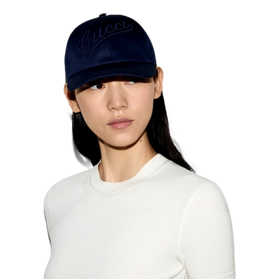 Image 982742_ALTMORE3.jpg, Product 982-742 / Price $787.00, Gucci Baseball Hat with Embroidery in Navy Blue L from Gucci on TSC.ca's Fashion department