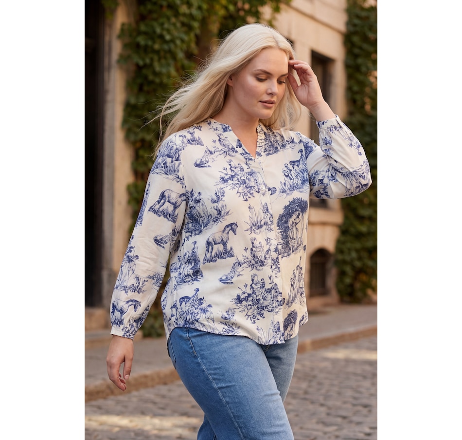 Image 982749_ALTMORE9.png, Product 982-749 / Price $59.95, Ella Shirt Button Front Toile de Jouy from ANNICK on TSC.ca's Fashion department