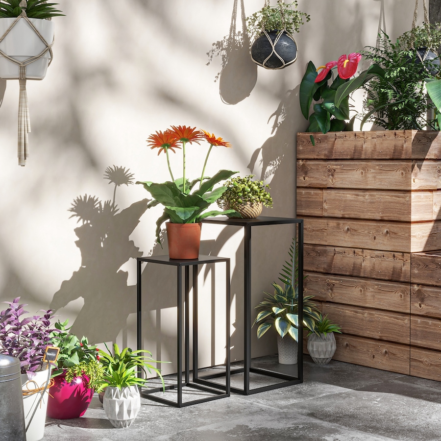 Image 982781_ALTMORE1.jpg, Product 982-781 / Price $57.99, Outsunny 2 Packs Plant Stand Indoor, Metal Plant Stand, Black from Outsunny on TSC.ca's Home & Garden department