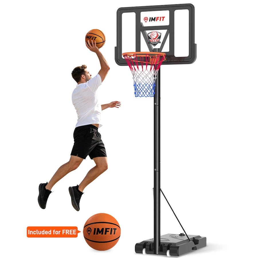Image 982797.jpg, Product 982-797 / Price $209.99, IMFIT Basketball Hoop Adjustable Height 4.8 to 10 ft for Adults and Kids from IMFIT on TSC.ca's Health & Fitness department
