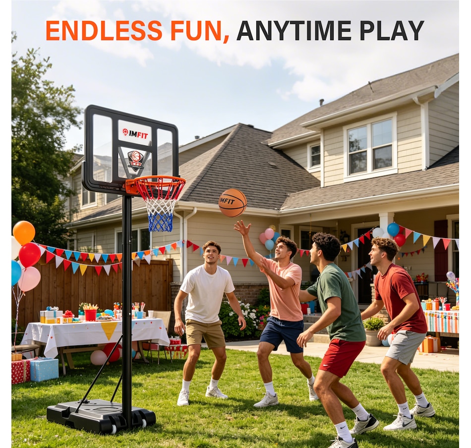 Image 982797_ALTMORE7.jpg, Product 982-797 / Price $209.99, IMFIT Basketball Hoop Adjustable Height 4.8 to 10 ft for Adults and Kids from IMFIT on TSC.ca's Health & Fitness department
