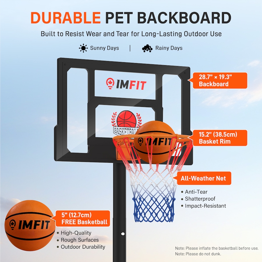 Image 982798_ALTMORE3.jpg, Product 982-798 / Price $139.99, IMFIT Adjustable Basketball Hoop for Teens and Kids from IMFIT on TSC.ca's Health & Fitness department