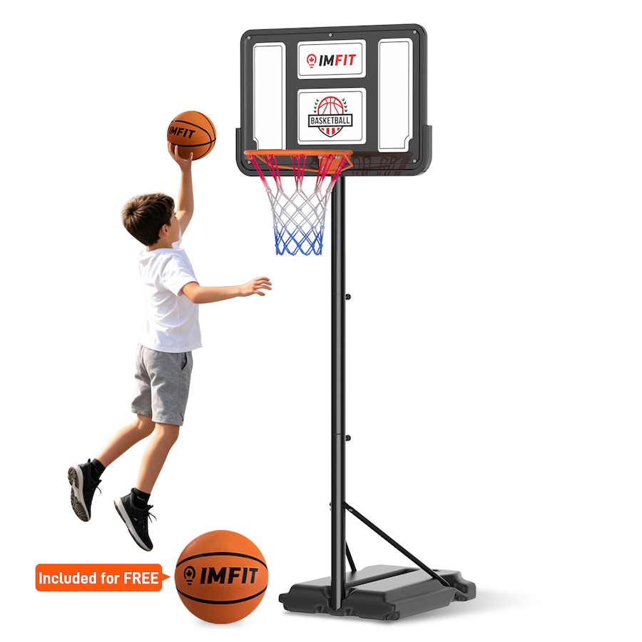 Image 982799.jpg, Product 982-799 / Price $99.99, IMFIT Adjustable Basketball Hoop for Kids and Toddlers from IMFIT on TSC.ca's Health & Fitness department