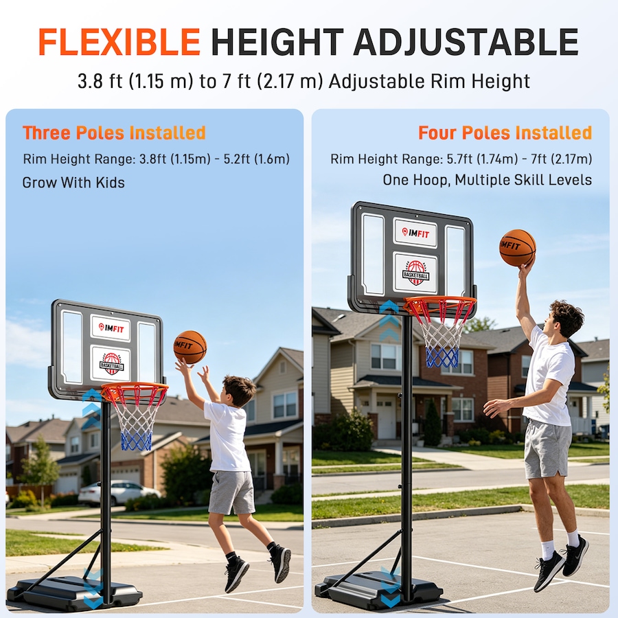 Image 982799_ALTMORE1.jpg, Product 982-799 / Price $99.99, IMFIT Adjustable Basketball Hoop for Kids and Toddlers from IMFIT on TSC.ca's Health & Fitness department