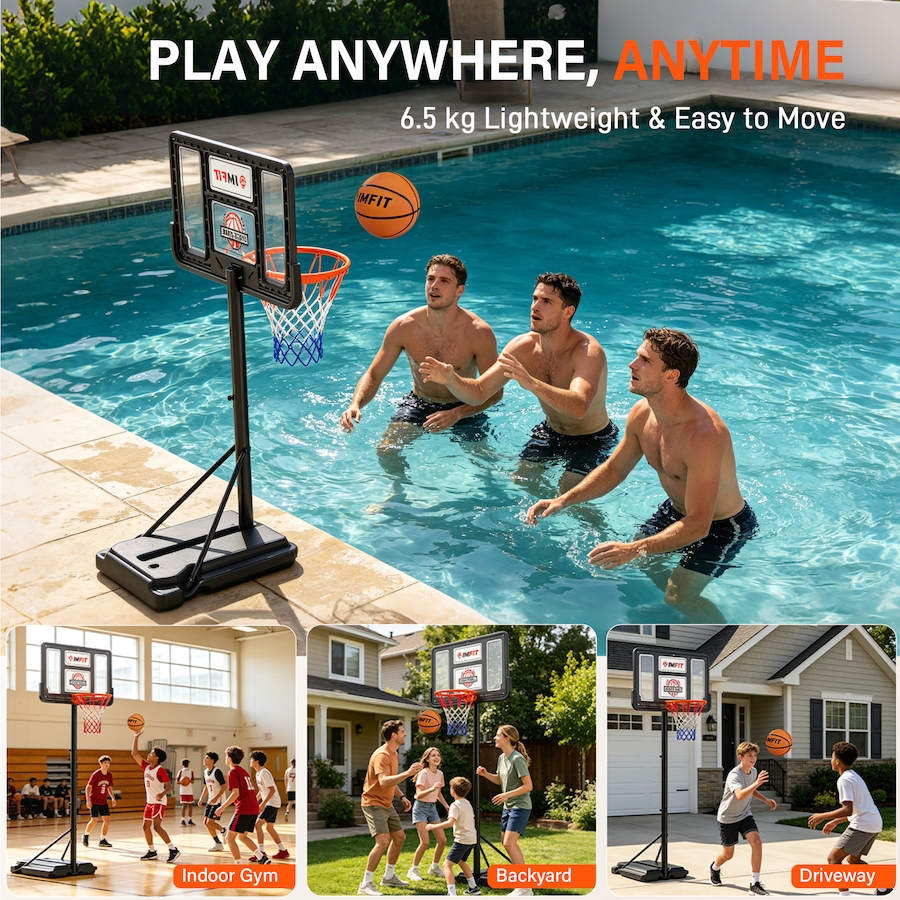 Image 982799_ALTMORE2.jpg, Product 982-799 / Price $99.99, IMFIT Adjustable Basketball Hoop for Kids and Toddlers from IMFIT on TSC.ca's Health & Fitness department
