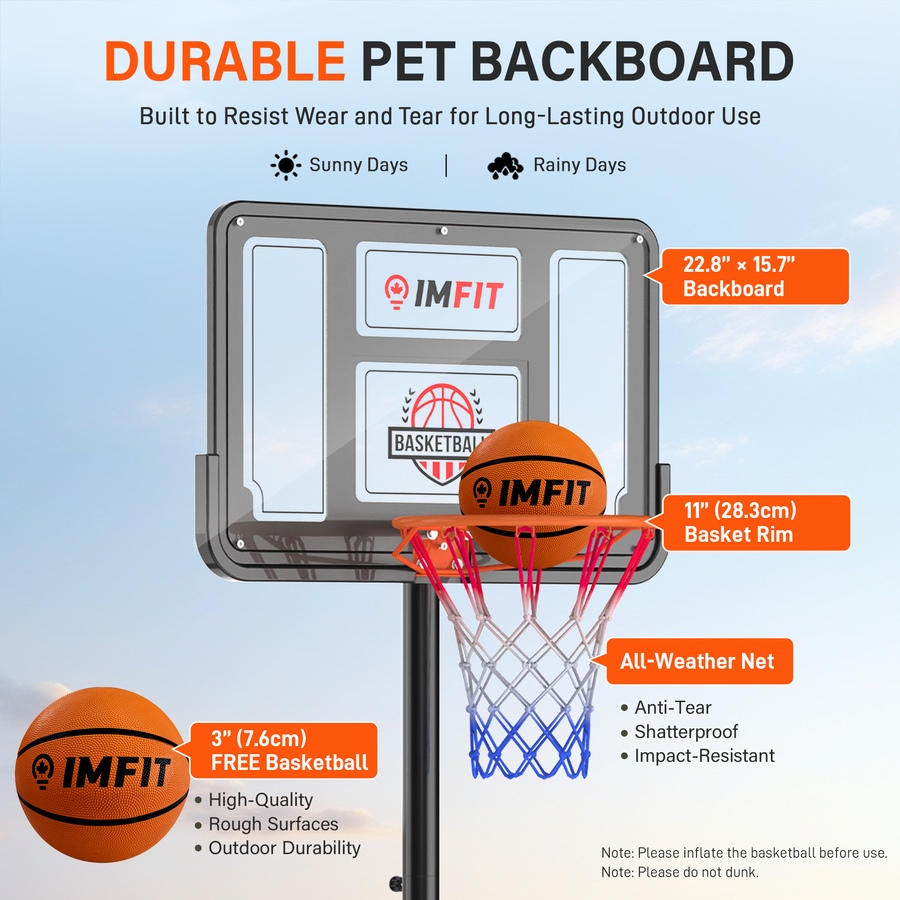 Image 982799_ALTMORE3.jpg, Product 982-799 / Price $99.99, IMFIT Adjustable Basketball Hoop for Kids and Toddlers from IMFIT on TSC.ca's Health & Fitness department