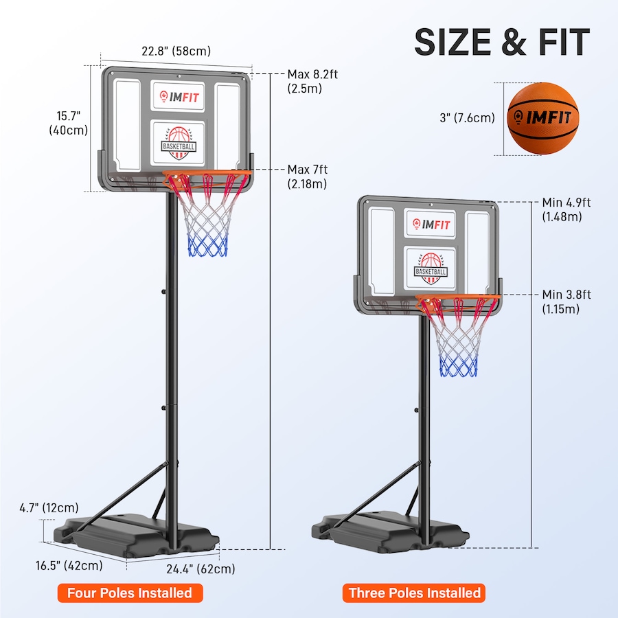 Image 982799_ALTMORE6.jpg, Product 982-799 / Price $99.99, IMFIT Adjustable Basketball Hoop for Kids and Toddlers from IMFIT on TSC.ca's Health & Fitness department