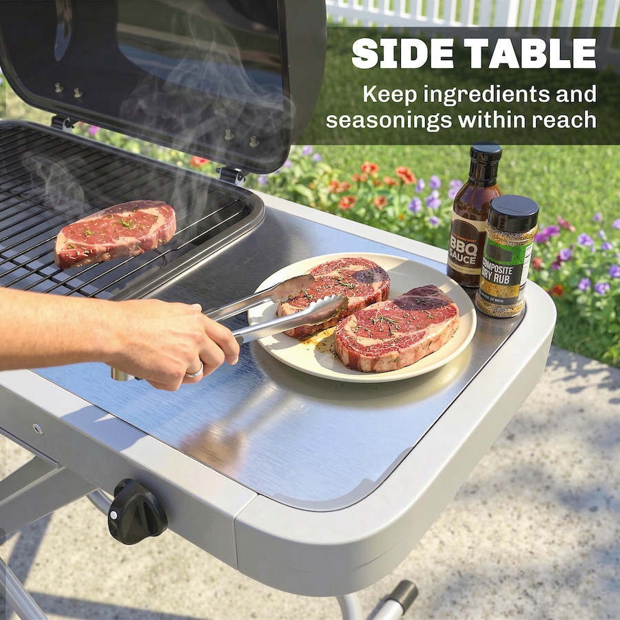 Image 982805_ALTMORE6.jpg, Product 982-805 / Price $309.99, Outsunny Portable Propane Gas BBQ Grill with Foldable Cart, Wheels, Black from Outsunny on TSC.ca's  department