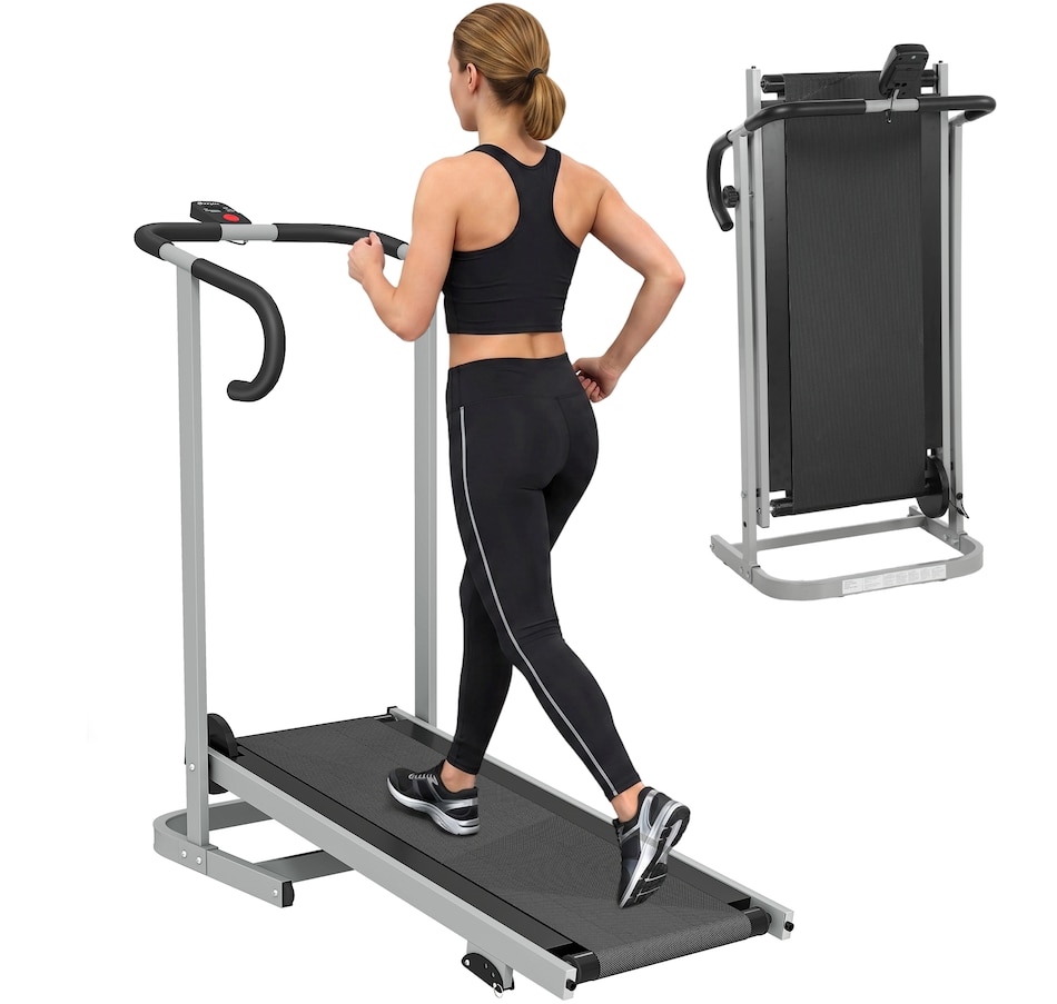 Image 982808.jpg, Product 982-808 / Price $179.99, Soozier Walking Pad Treadmill with Incline, Foldable Treadmill, Silver from Soozier on TSC.ca's Health & Fitness department