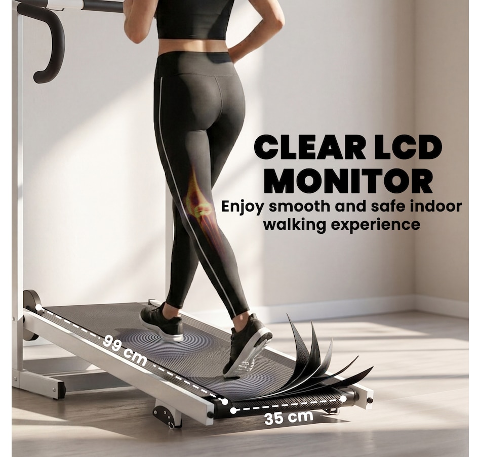 Image 982808_ALTMORE6.jpg, Product 982-808 / Price $179.99, Soozier Walking Pad Treadmill with Incline, Foldable Treadmill, Silver from Soozier on TSC.ca's Health & Fitness department