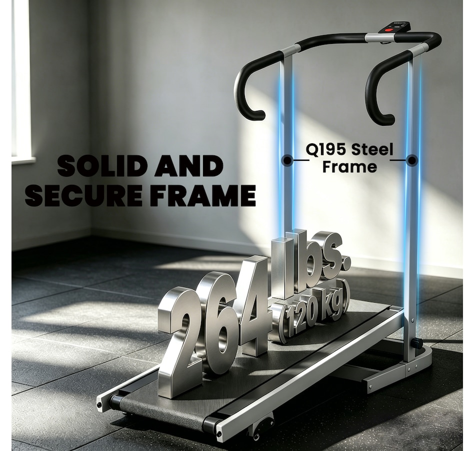 Image 982808_ALTMORE7.jpg, Product 982-808 / Price $179.99, Soozier Walking Pad Treadmill with Incline, Foldable Treadmill, Silver from Soozier on TSC.ca's Health & Fitness department
