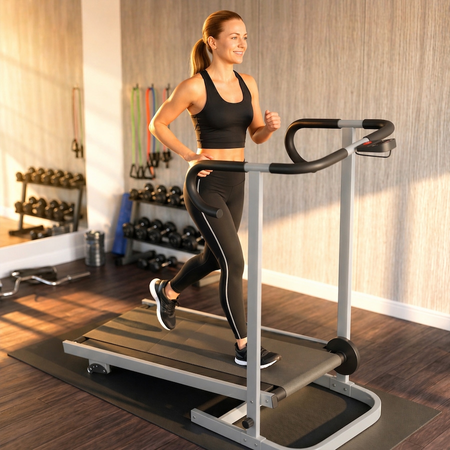 Image 982808_ALTMORE8.jpg, Product 982-808 / Price $199.99, Soozier Walking Pad Treadmill with Incline, Foldable Treadmill, Silver from Soozier on TSC.ca's Health & Fitness department