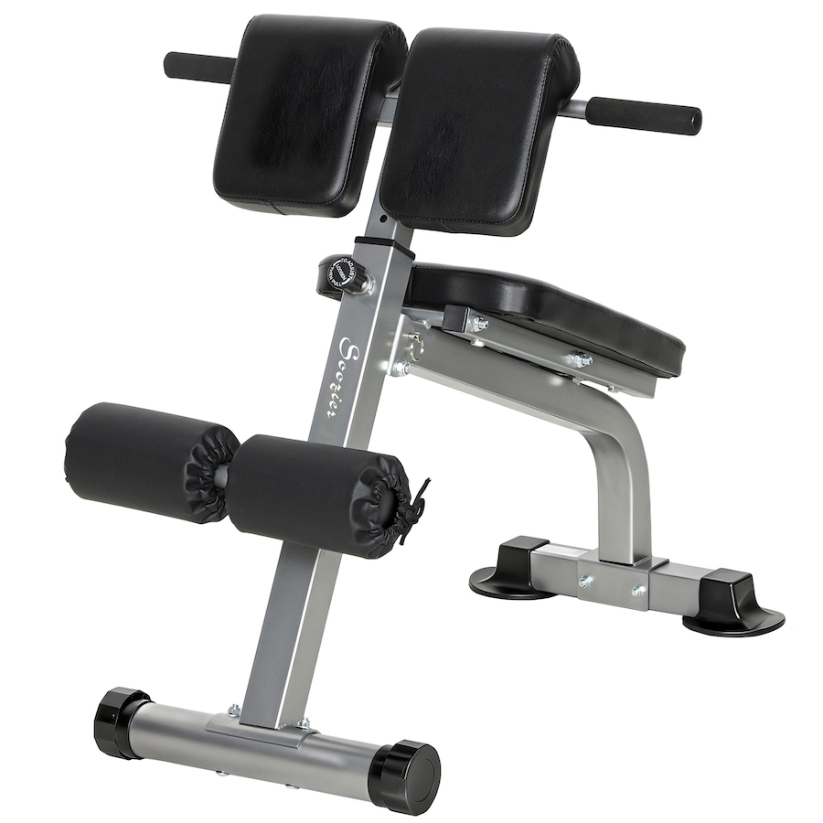 Image 982809.jpg, Product 982-809 / Price $119.99, Soozier Roman Chair, Foldable Hyperextension Bench, Silver Tone from Soozier on TSC.ca's Health & Fitness department