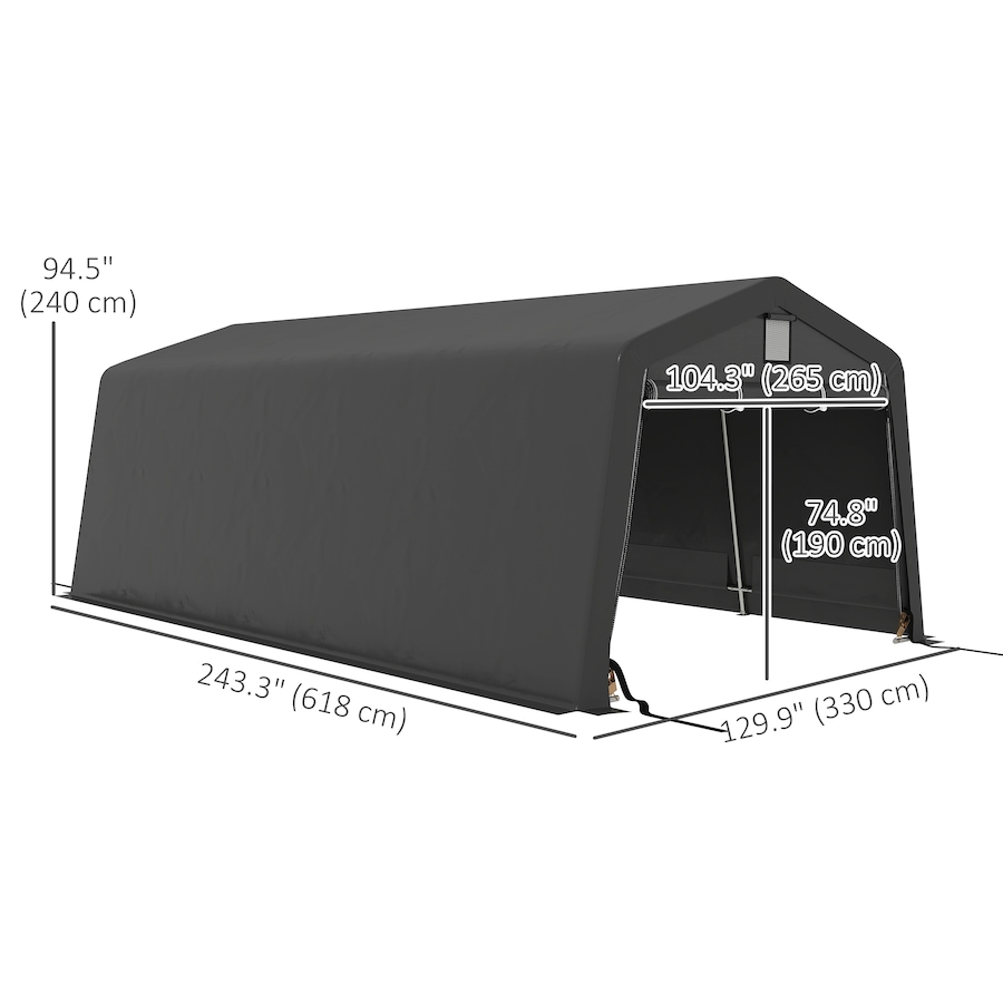 Image 982819_ALTMORE11.jpg, Product 982-819 / Price $449.99 - $469.99, Outsunny 11' x 20' Heavy Duty Carport, Portable Garage Canopy Tent from Outsunny on TSC.ca's Home & Garden department