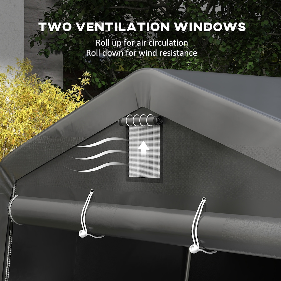 Image 982819_ALTMORE15.jpg, Product 982-819 / Price $449.99 - $469.99, Outsunny 11' x 20' Heavy Duty Carport, Portable Garage Canopy Tent from Outsunny on TSC.ca's Home & Garden department