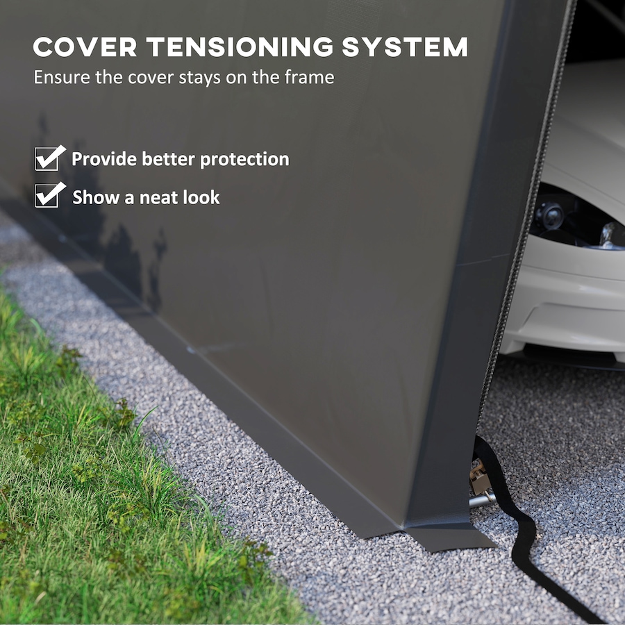 Image 982819_ALTMORE16.jpg, Product 982-819 / Price $449.99 - $469.99, Outsunny 11' x 20' Heavy Duty Carport, Portable Garage Canopy Tent from Outsunny on TSC.ca's Home & Garden department