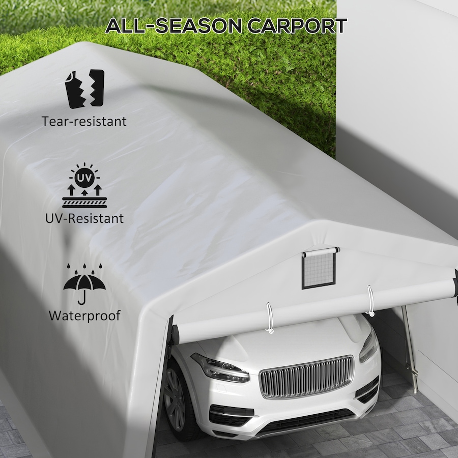 Image 982819_ALTMORE3.jpg, Product 982-819 / Price $449.99 - $469.99, Outsunny 11' x 20' Heavy Duty Carport, Portable Garage Canopy Tent from Outsunny on TSC.ca's Home & Garden department
