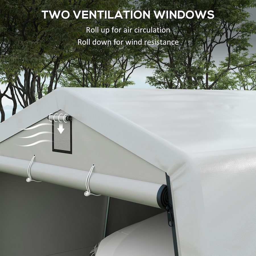 Image 982819_ALTMORE6.jpg, Product 982-819 / Price $449.99 - $469.99, Outsunny 11' x 20' Heavy Duty Carport, Portable Garage Canopy Tent from Outsunny on TSC.ca's Home & Garden department