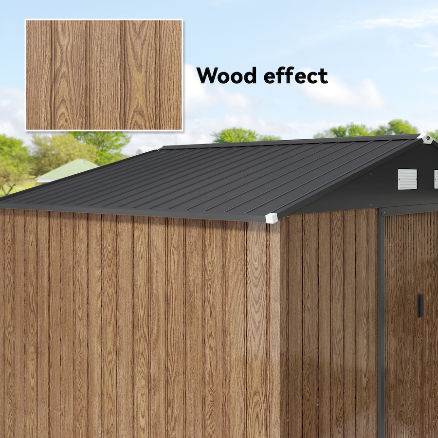 Image 982821_ALTMORE8.jpg, Product 982-821 / Price $459.99, Outsunny 9.1'x 6.4' x 6.3' Garden Storage Shed w/ Steel Foundation Kit from Outsunny on TSC.ca's Home & Garden department