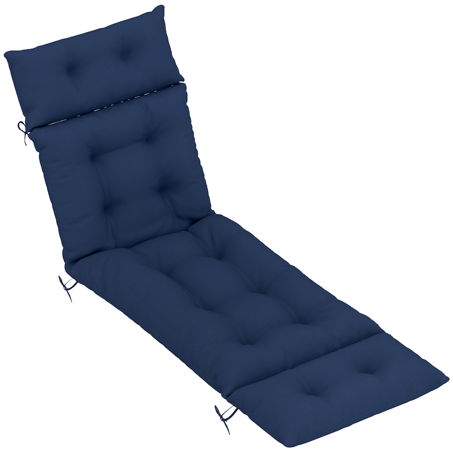Image 982828.jpg, Product 982-828 / Price $76.99, Outsunny Lounge Chair Cushion, Thick Chaise Lounge Cushion, Navy Blue from Outsunny on TSC.ca's Home & Garden department