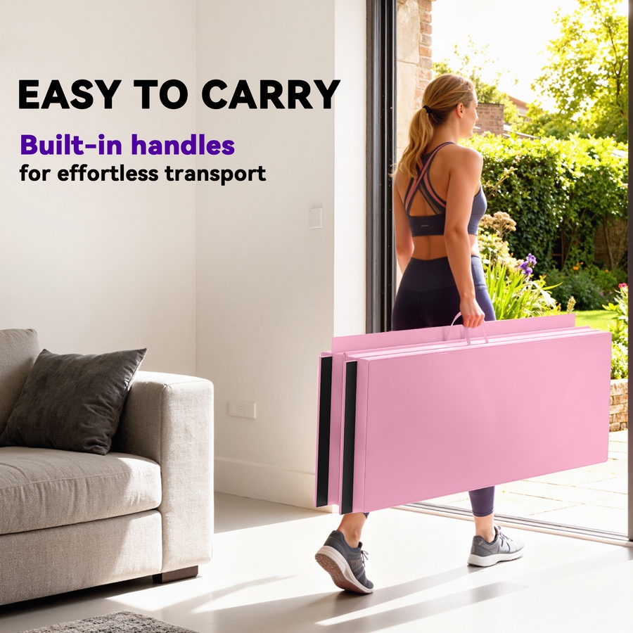 Image 982830_ALTMORE5.jpg, Product 982-830 / Price $119.99, Soozier PU Exercise Gym Mat Stretching Yoga Sport Tumbling Pad, Pink from Soozier on TSC.ca's Health & Fitness department
