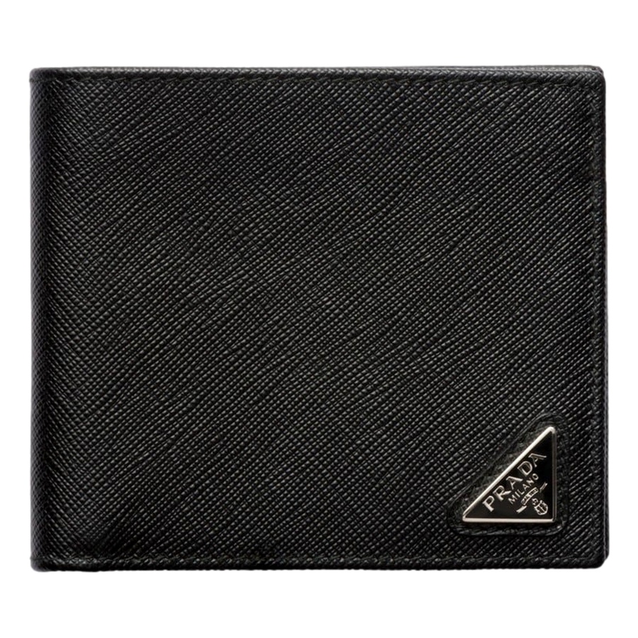 Image 982836.jpg, Product 982-836 / Price $1,216.00, Prada Mens Black Saffiano Leather Bifold Wallet with Triangle Logo from Prada on TSC.ca's Fashion department