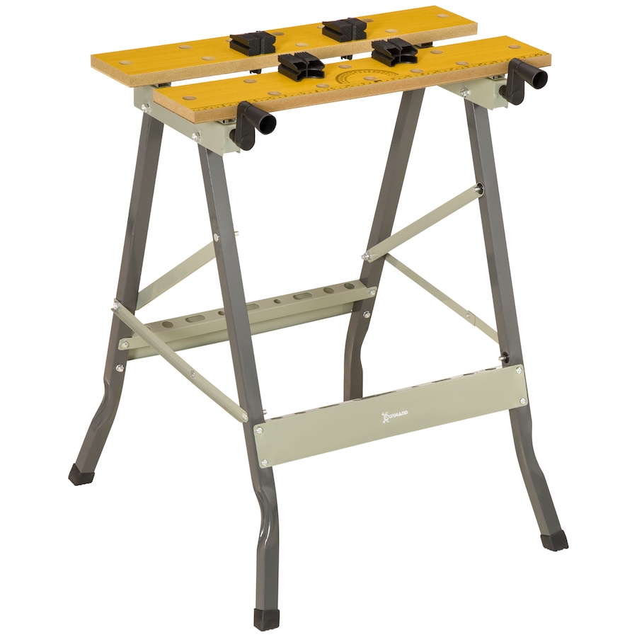 Image 982862.jpg, Product 982-862 / Price $49.99, DURHAND Workbench Folding Clamping Wood Cutting Sawhorse With Movable Pegs from DURHAND on TSC.ca's Home & Garden department