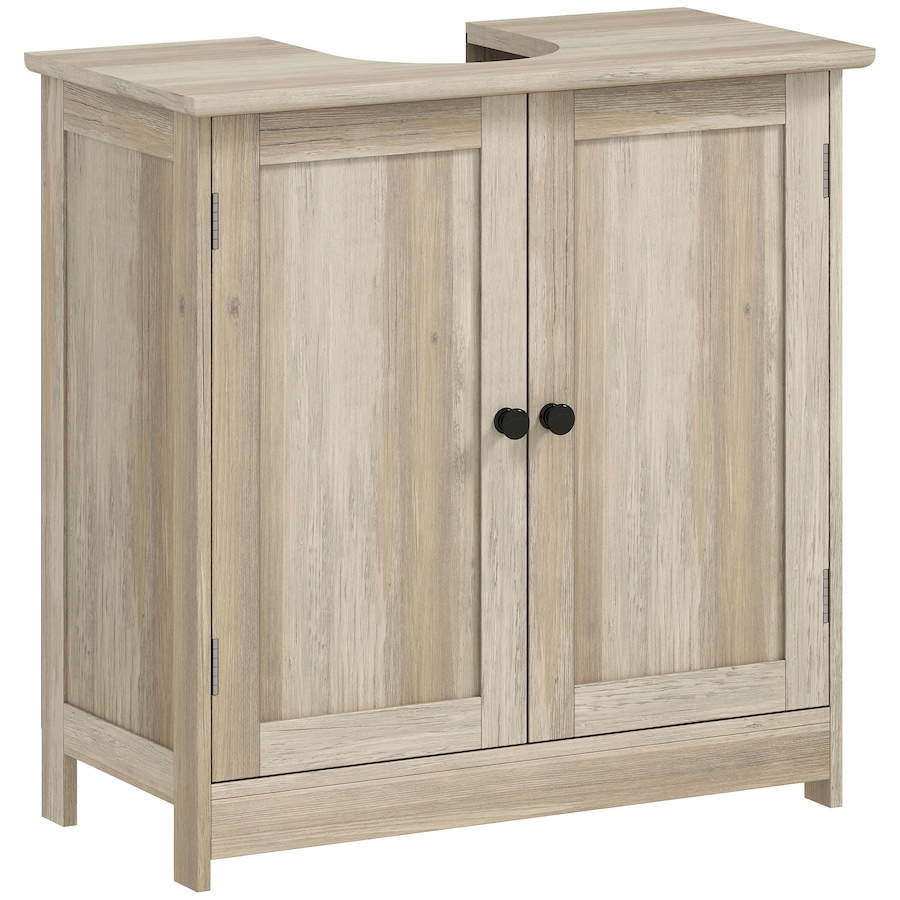 Image 982866.jpg, Product 982-866 / Price $90.20, HOMCOM 24" Bathroom Vanity, Pedestal Sink Storage Cabinet w/ 2 Doors, Shelf from HOMCOM on TSC.ca's Home & Garden department