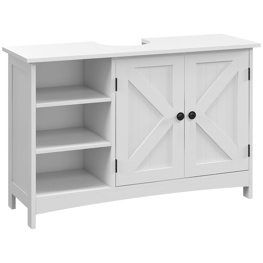 Image 982867.jpg, Product 982-867 / Price $119.99, HOMCOM Bathroom Vanity Cabinet, Under Sink Cabinet with Shelves, White from HOMCOM on TSC.ca's Home & Garden department