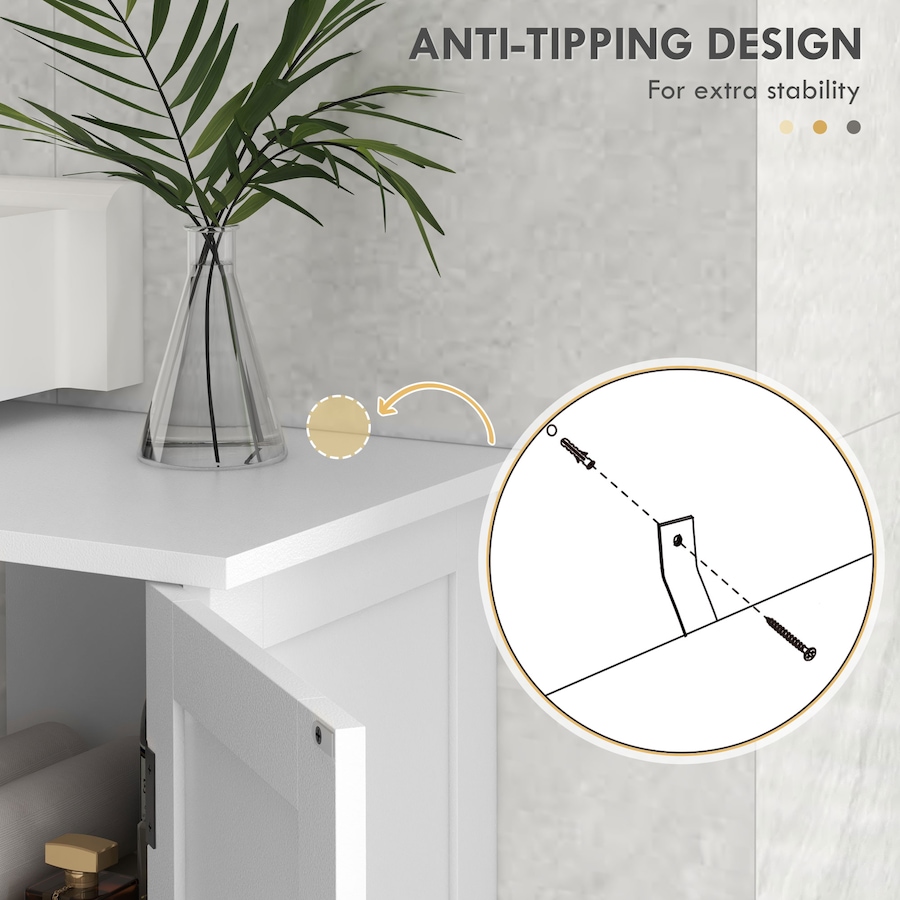 Image 982867_ALTMORE5.jpg, Product 982-867 / Price $119.99, HOMCOM Bathroom Vanity Cabinet, Under Sink Cabinet with Shelves, White from HOMCOM on TSC.ca's Home & Garden department
