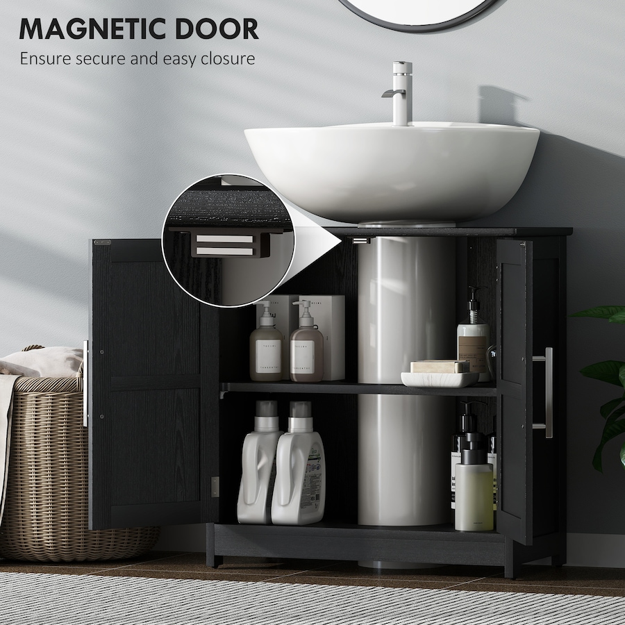 Image 982868_ALTMORE6.jpg, Product 982-868 / Price $92.14, HOMCOM Pedestal Sink Storage Cabinet, Bathroom Sink Cabinet, Black from HOMCOM on TSC.ca's Home & Garden department