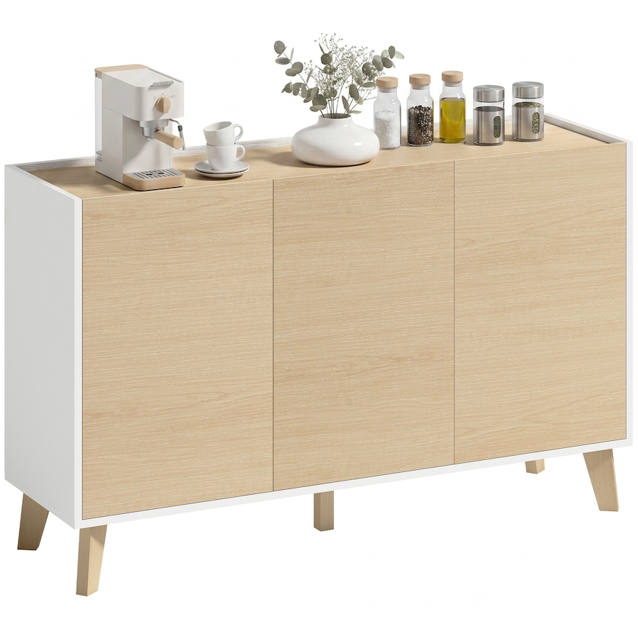 Image 982872.jpg, Product 982-872 / Price $164.99, HOMCOM Sideboard Buffet Cabinet, 47" Kitchen Storage Cabinet Natural from HOMCOM on TSC.ca's Home & Garden department