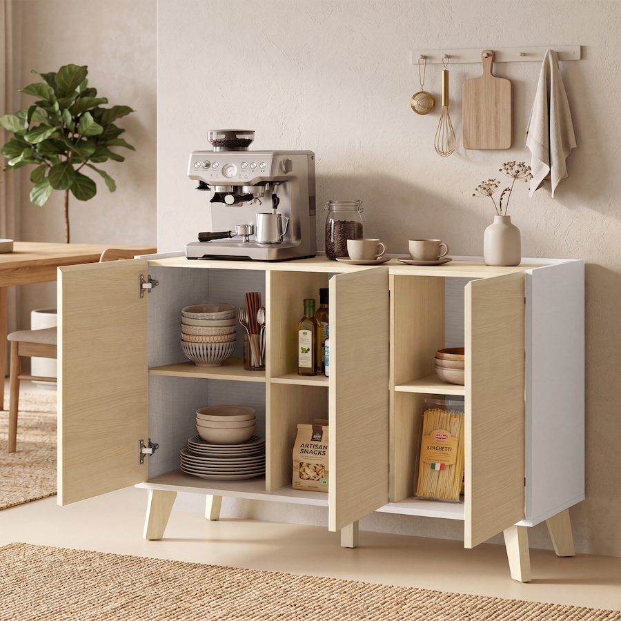 Image 982872_ALTMORE1.jpg, Product 982-872 / Price $164.99, HOMCOM Sideboard Buffet Cabinet, 47" Kitchen Storage Cabinet Natural from HOMCOM on TSC.ca's Home & Garden department