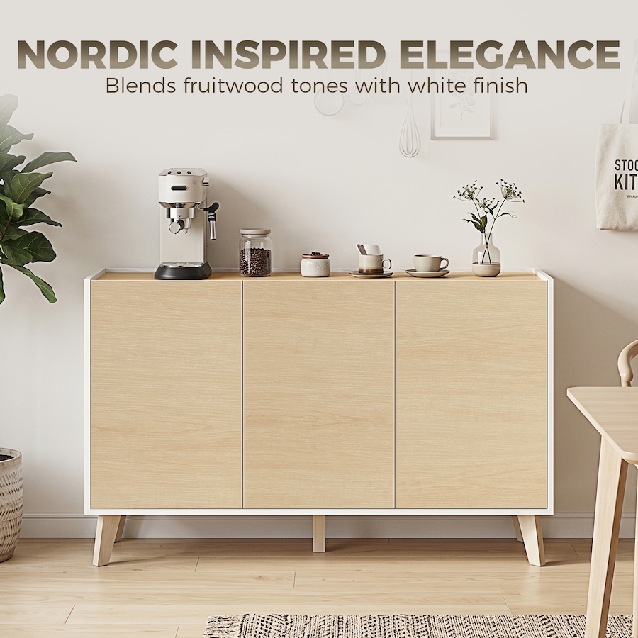 Image 982872_ALTMORE3.jpg, Product 982-872 / Price $164.99, HOMCOM Sideboard Buffet Cabinet, 47" Kitchen Storage Cabinet Natural from HOMCOM on TSC.ca's Home & Garden department