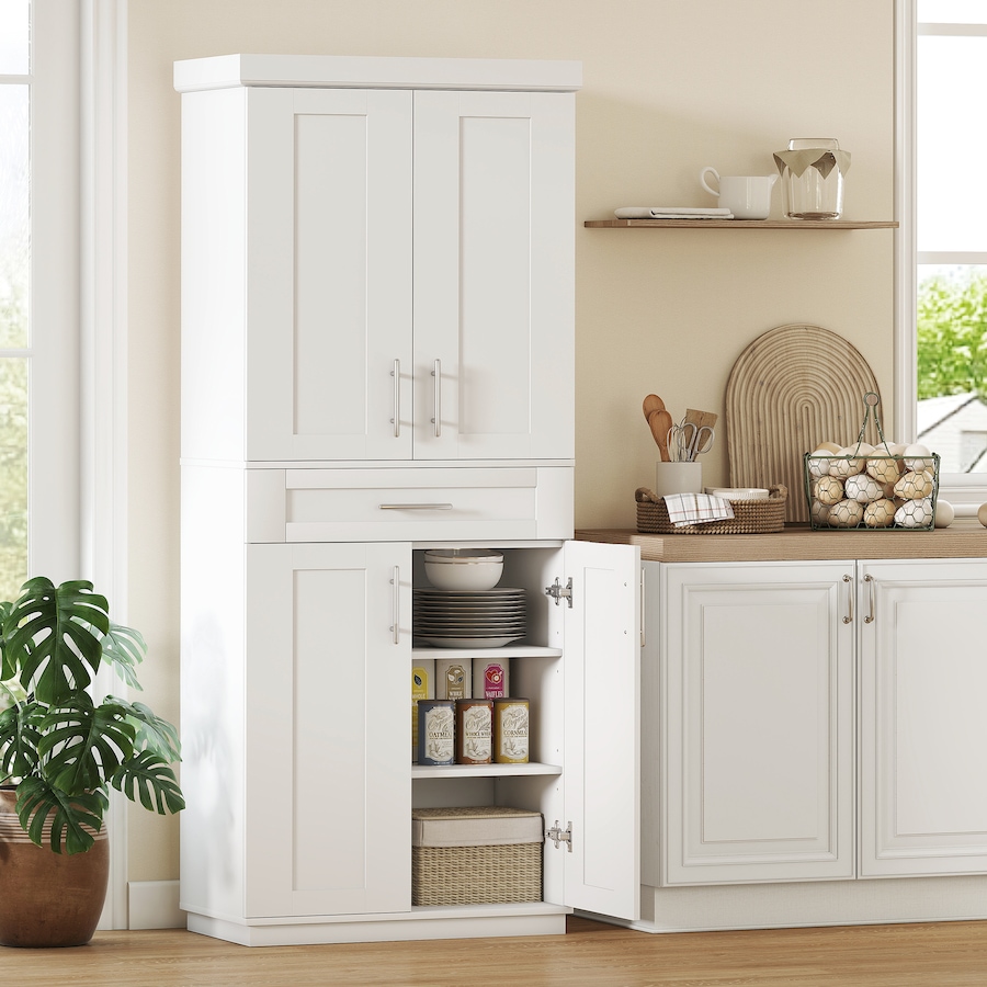 Image 982873_ALTMORE1.jpg, Product 982-873 / Price $259.99, HOMCOM Modern Kitchen Pantry, Freestanding Kitchen Storage Cabinet, White from HOMCOM on TSC.ca's Home & Garden department