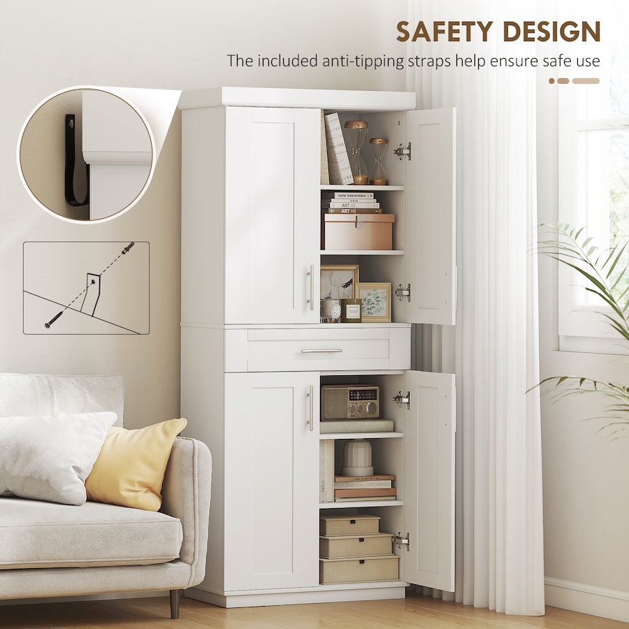 Image 982873_ALTMORE5.jpg, Product 982-873 / Price $259.99, HOMCOM Modern Kitchen Pantry, Freestanding Kitchen Storage Cabinet, White from HOMCOM on TSC.ca's Home & Garden department