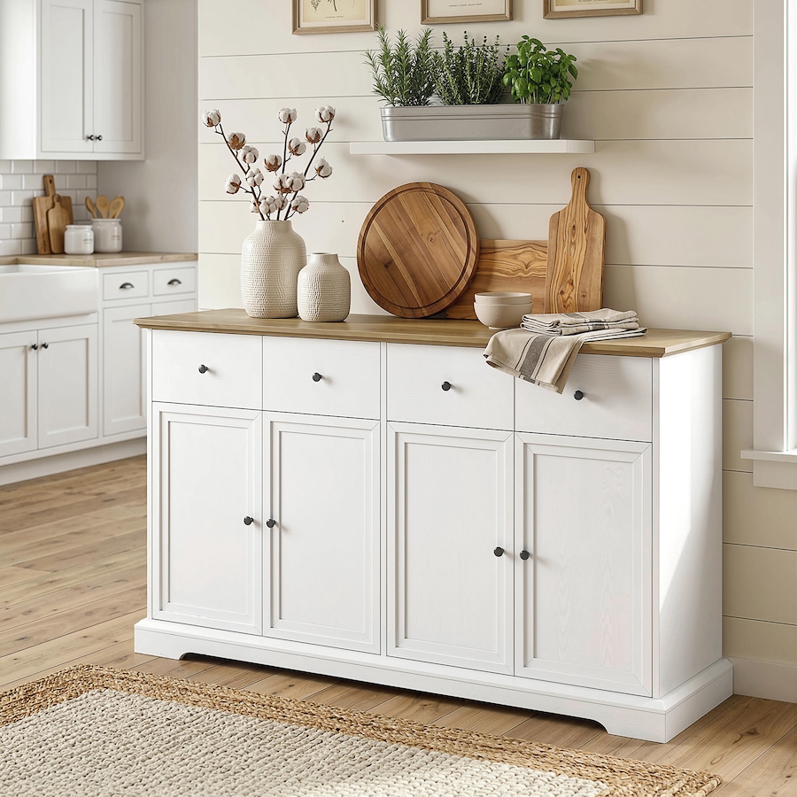 Image 982879_ALTMORE1.jpg, Product 982-879 / Price $236.89, HOMCOM Sideboard Buffet Cabinet, 55" Kitchen Cabinet with Soft-Close Doors from HOMCOM on TSC.ca's Home & Garden department