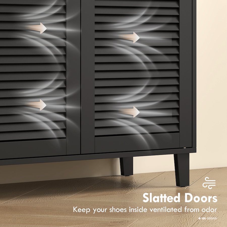 Image 982887_ALTMORE5.jpg, Product 982-887 / Price $139.99, HOMCOM Shoe Cabinet with 4 Tiers 31.5" x 14.2" x 31.5", Black from HOMCOM on TSC.ca's Home & Garden department