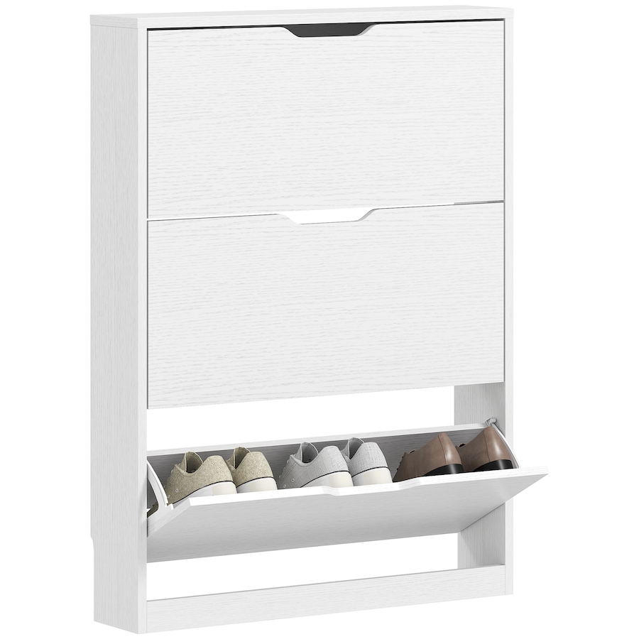 Image 982888.jpg, Product 982-888 / Price $141.99, HOMCOM Shoe Cabinet with 3 Flip Drawers, Slim Shoe Storage Cabinet, White from HOMCOM on TSC.ca's Home & Garden department