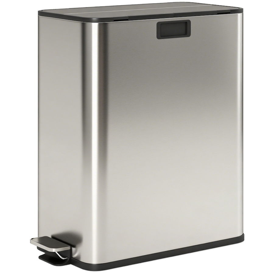 Image 982890.jpg, Product 982-890 / Price $149.99, HOMCOM Dual Kitchen Bin with Soft-Close Lid, Stainless Steel Garbage Can from HOMCOM on TSC.ca's Kitchen department