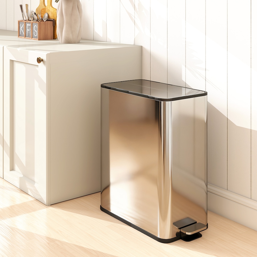 Image 982890_ALTMORE7.jpg, Product 982-890 / Price $149.99, HOMCOM Dual Kitchen Bin with Soft-Close Lid, Stainless Steel Garbage Can from HOMCOM on TSC.ca's Kitchen department