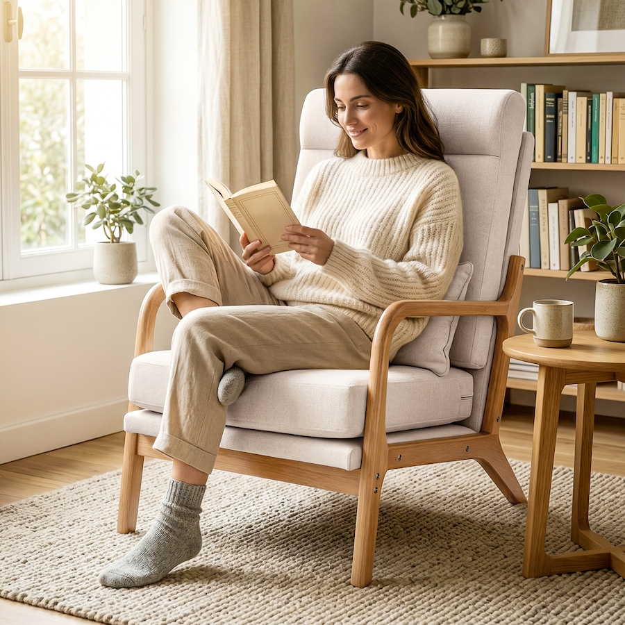 Image 982895_ALTMORE7.jpg, Product 982-895 / Price $199.99, HOMCOM Accent Chair, Linen Armchair with Lumbar Pillow, Wide Seat, Cream from HOMCOM on TSC.ca's Home & Garden department