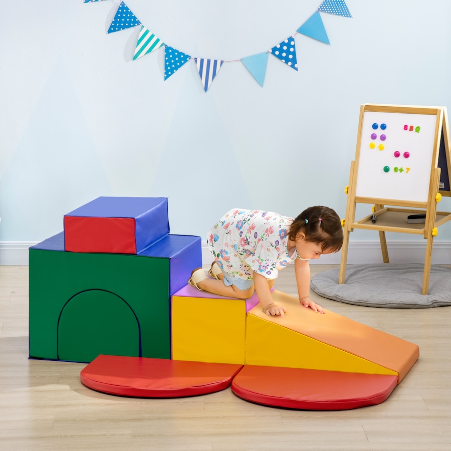 Image 982900_ALTMORE18.jpg, Product 982-900 / Price $159.99, Qaba 7-piece Soft Play, Foam Climbing Blocks for Toddlers from Qaba on TSC.ca's Home & Garden department