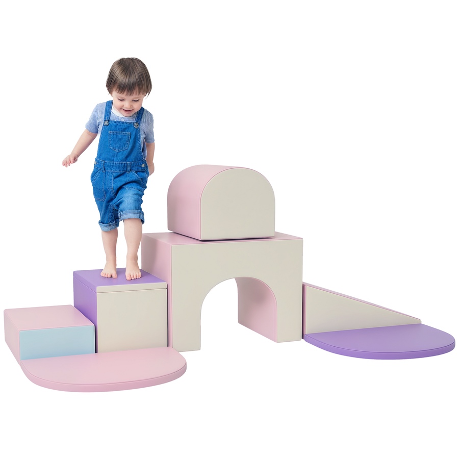 Image 982900_ST01.png, Product 982-900 / Price $159.99, Qaba 7-piece Soft Play, Foam Climbing Blocks for Toddlers from Qaba on TSC.ca's Home & Garden department