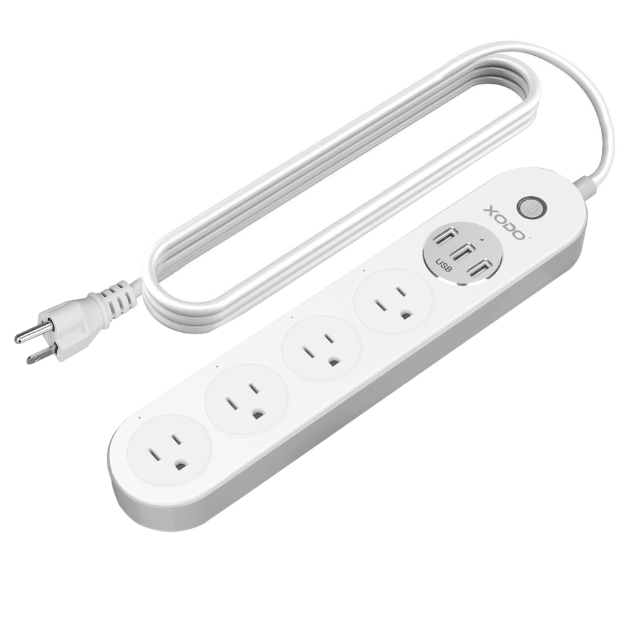 Image 982905.png, Product 982-905 / Price $74.99, XODO WP4 Smart Wi-Fi Power Strip with 4 Outlets, 3 USB Ports & Voice Control from XODO on TSC.ca's department
