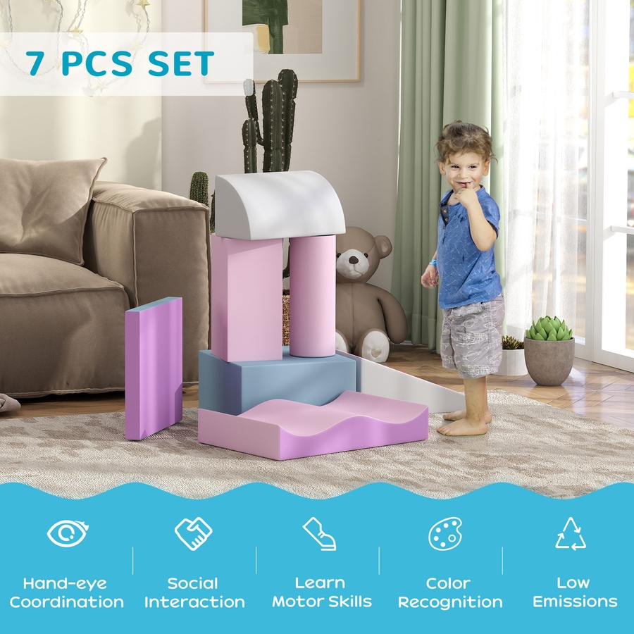 Image 982910_ALTMORE12.jpg, Product 982-910 / Price $102.99 - $104.99, Soozier 7 Pieces Soft Play Foam Climbing Blocks, Indoor Modular Kids Toys from Soozier on TSC.ca's Home & Garden department